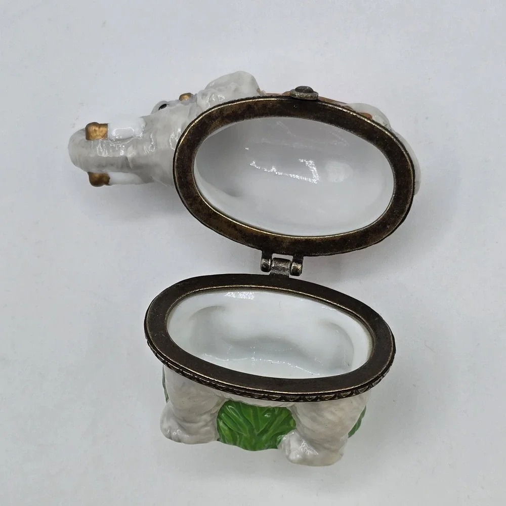 VINTAGE Midwest of Cannon Falls PHB‎ Collection Elephant Hinged Trinket Box